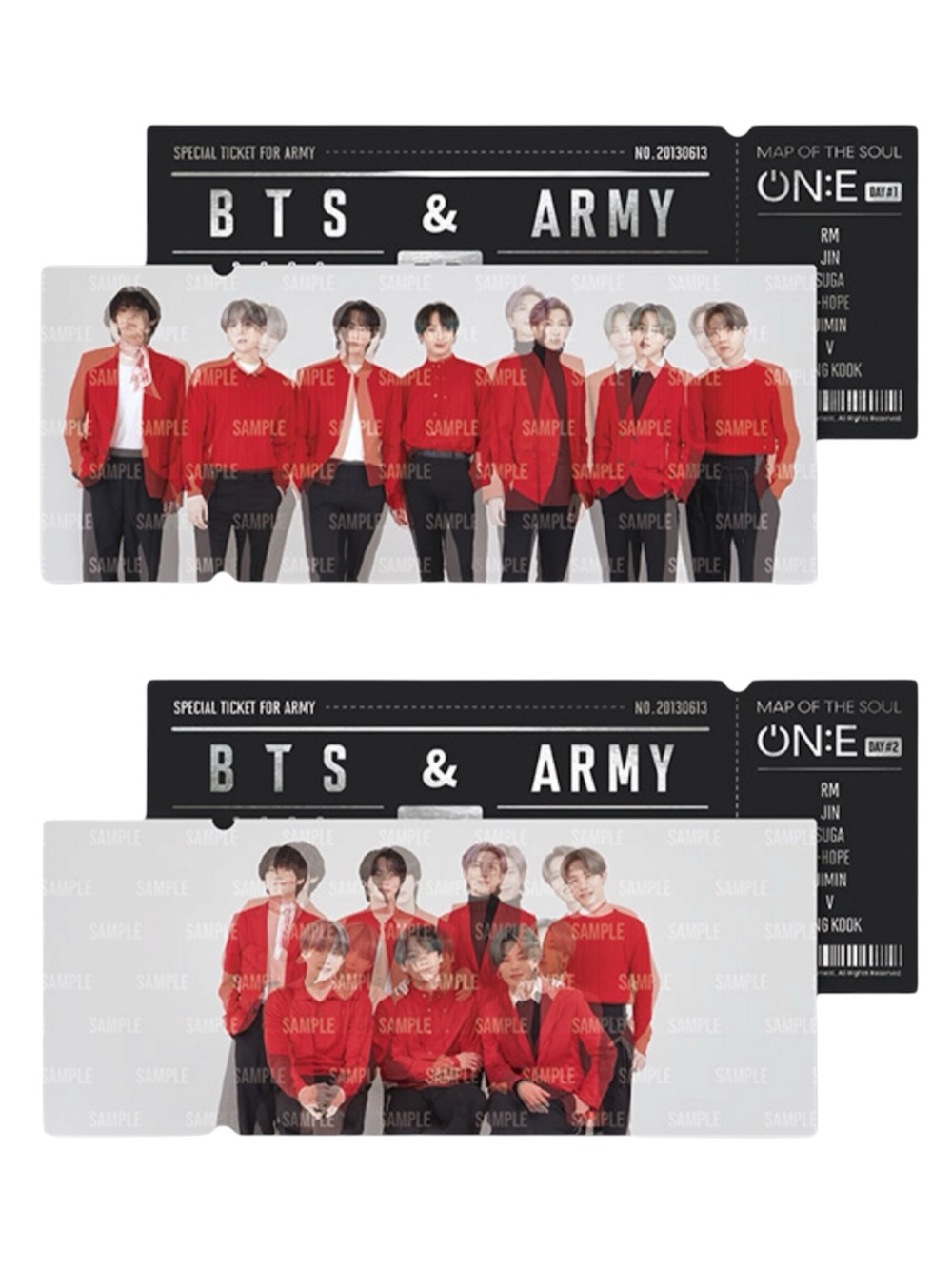 *BTS ON:E LENTICULAR TICKET - BRAND NEW